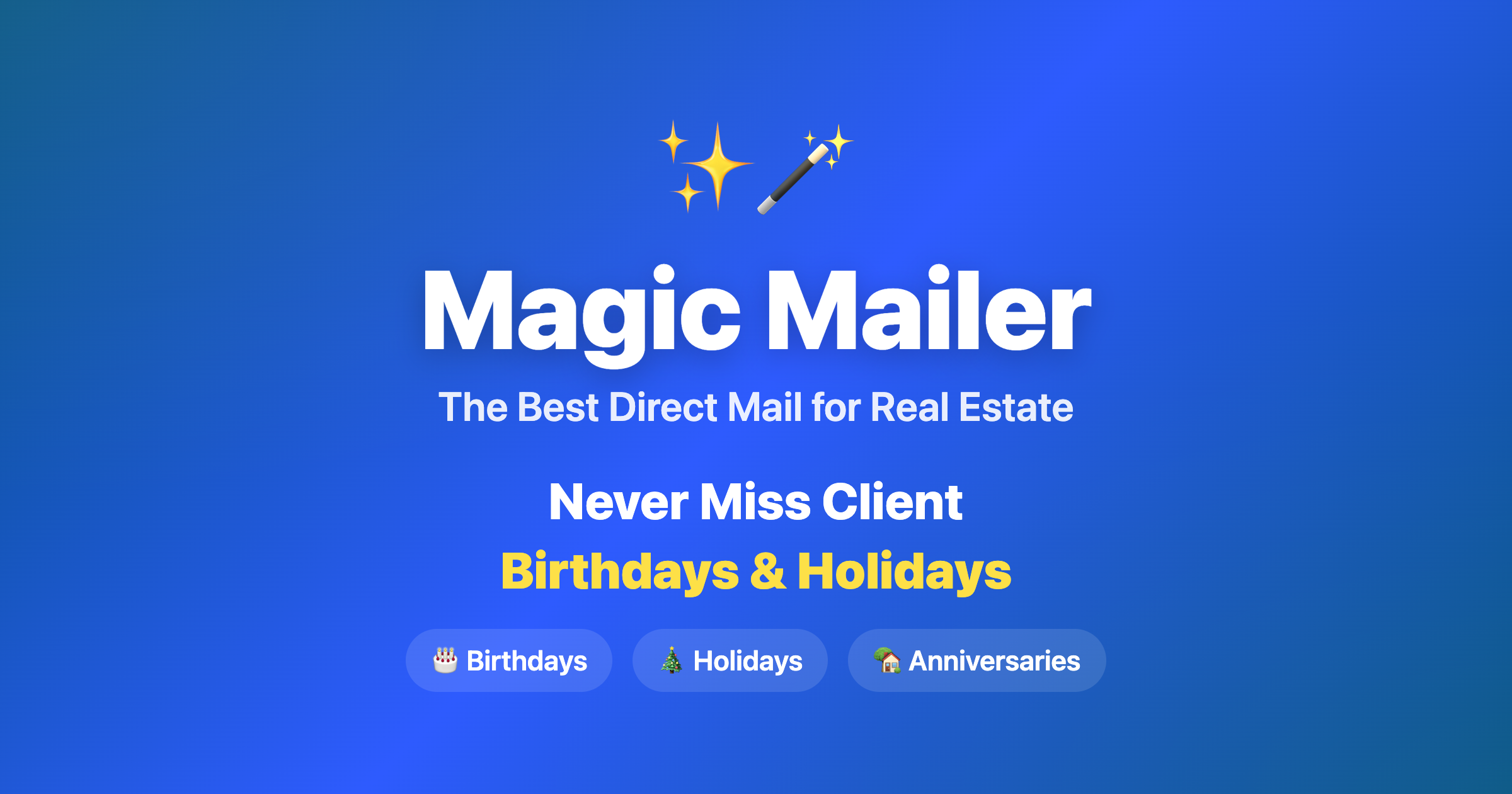 Magic Mailer website preview